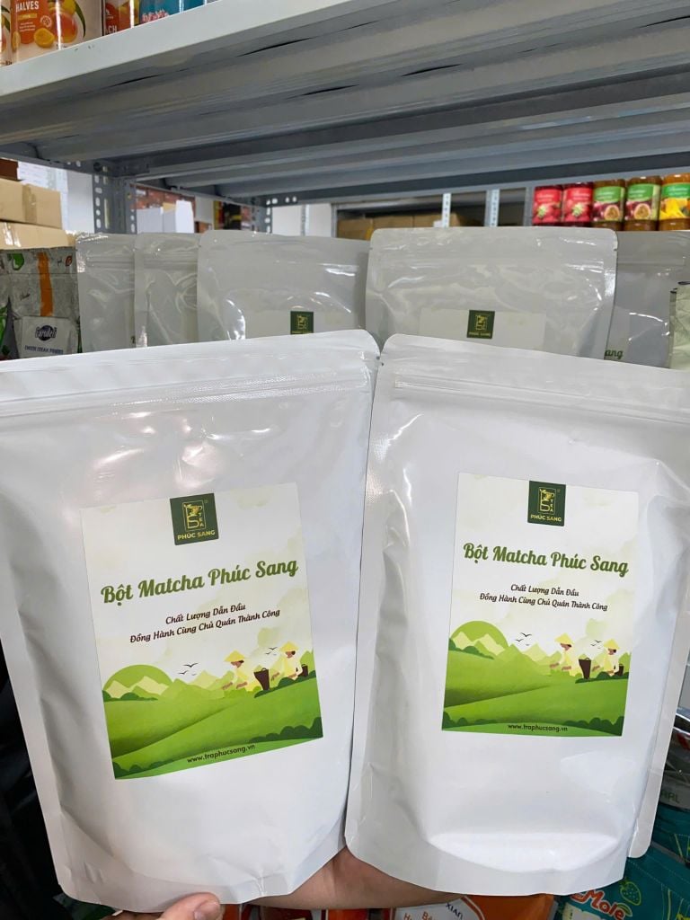Bột Matcha trà xanh Phúc Sang (Matcha Nhật chính hãng) 500g (Đã Bao Gồm VAT)