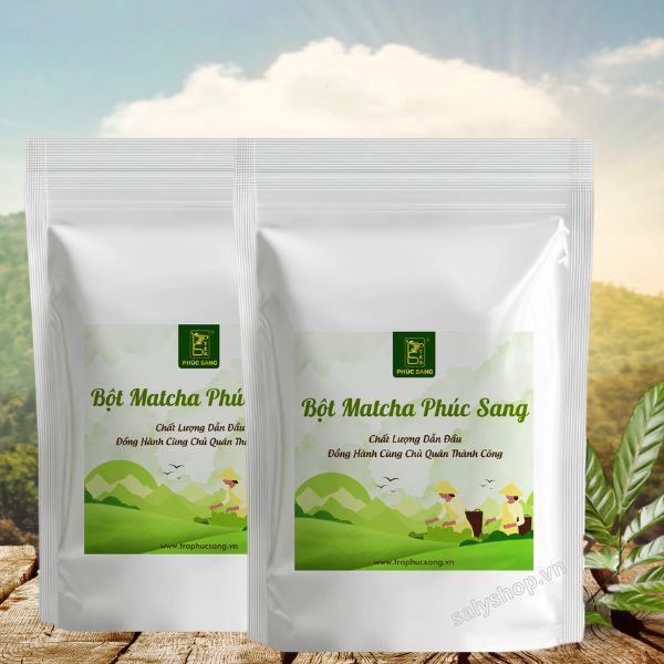 Bột Matcha trà xanh Phúc Sang (Matcha Nhật chính hãng) 500g (Đã Bao Gồm VAT)