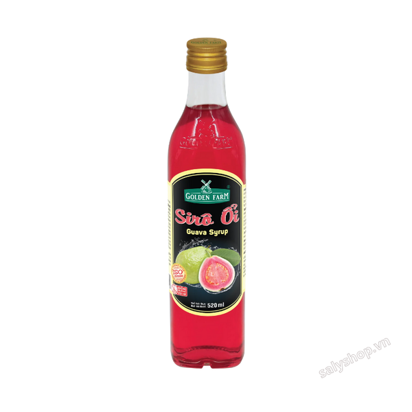 Siro Ổi Golden Farm 520ML (Chai Sứ)