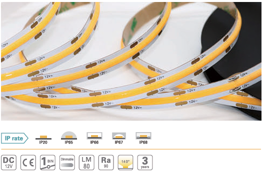  LED Dây Chống Nước Basic Series FCOB180 