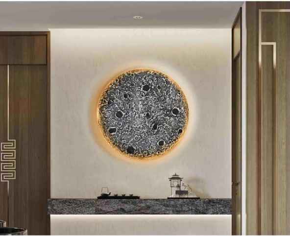 Đèn Decor Trăng Đen Âm Tường