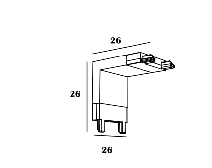 Phụ Kiện Kết Nối Vuông 90 độ MT26-A-LV