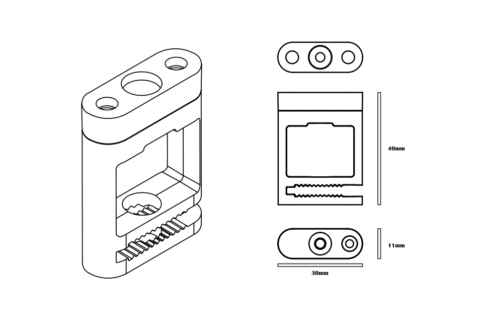 Nút Cố Định Nhỏ Ray Dệt MT26-PDGK