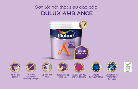 Sơn lót nội thất siêu cao cấp Dulux Ambiance A968 - 15 lít