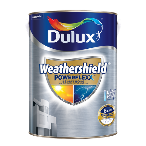 Sơn ngoại thất Dulux Weathershield Powerflexx GJ8B bề mặt bóng