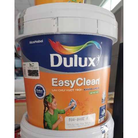Dulux Easy Clean Lau Chùi Vượt Trội Kháng Virus 99A Bề mặt mờ