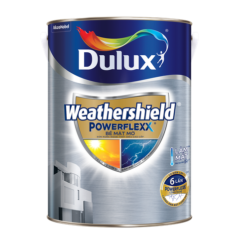 Sơn Ngoại Thất Dulux Weathershield Powerflexx GJ8 bề mặt mờ