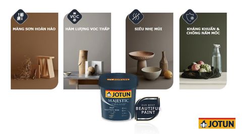 Sơn nội thất Jotun Majestic Đẹp Nguyên Bản