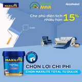 Sơn nội thất Maxilite Total 30C bề mặt mờ
