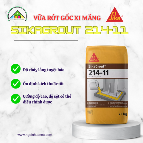 Vữa rót gốc xi măng SikaGrout®-214-11