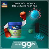 Sơn nội thất cao cấp Dulux EasyClean chống bám bẩn kháng Virus E016M mờ