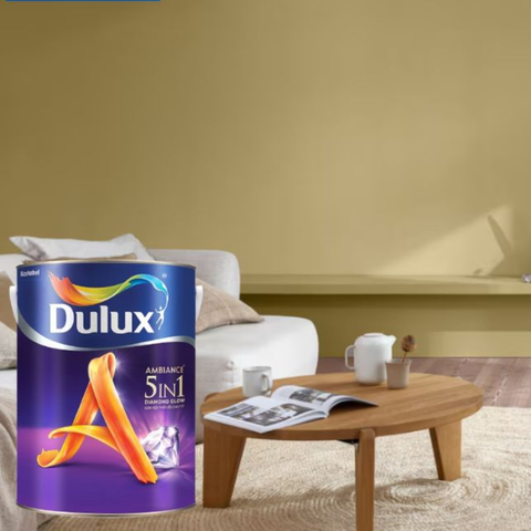 Sơn nội thất Dulux Ambiance 5 in 1 Diamond Glow 66AB Siêu bóng 15 lít