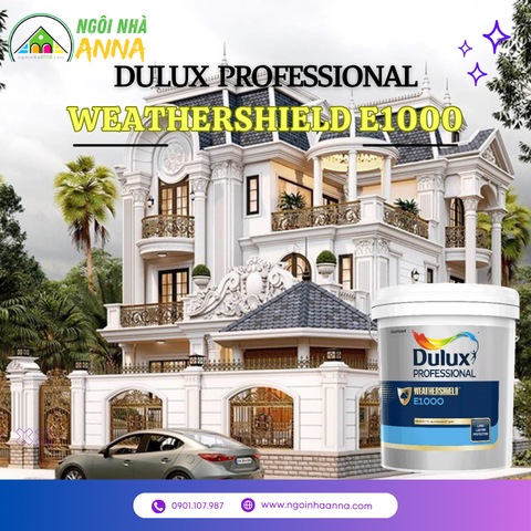 Sơn ngoại thất cao cấp Dulux Professional Weathershield E1000
