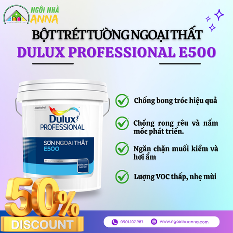 Sơn ngoại thất Dulux Professional E500