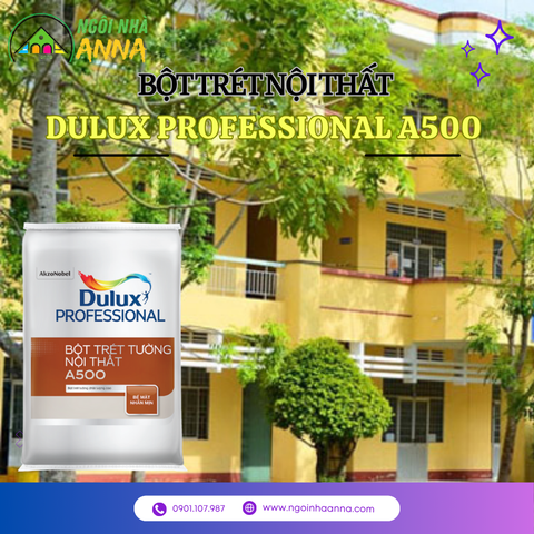 Bột trét tường nội thất Dulux Professional A500 - 40kg