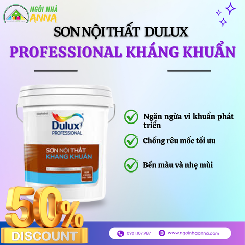 Sơn nội thất Dulux Professional Kháng Khuẩn