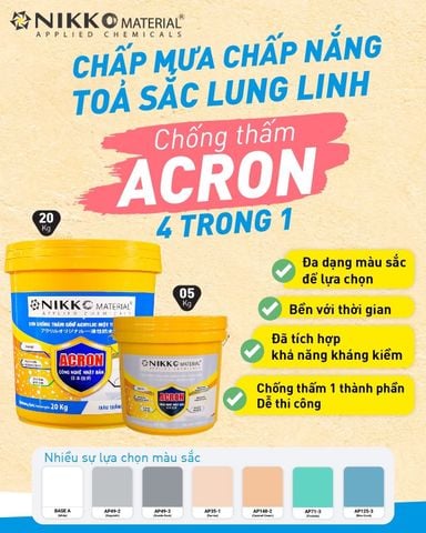 Nikko Acron - Chống thấm gốc acrylic