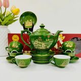  Bộ ấm chén Đèn thần rêu thuyền LHCEVN-9041 