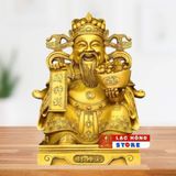  Tượng thần tài cầm thỏi vàng như ý LHMEVN-9008 