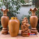  [Combo 4] Tượng Di lặc, lộc bình và hộp chè LHWO-0008VN 