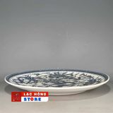  Đĩa gốm thời nhà Thanh gốm sứ trắng xanh cổ LHCECN-9027 