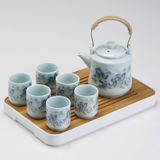  Bộ ấm chén họa tiết sơn thủy LHCECN-9102 