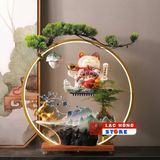  Lư hương Mèo thần tài nước chảy ngược LHCECN-9134 