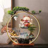  Lư hương Mèo thần tài nước chảy ngược LHCECN-9134 