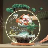 Lư hương Mèo thần tài nước chảy ngược LHCECN-9134 
