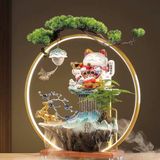  Lư hương Mèo thần tài nước chảy ngược LHCECN-9134 