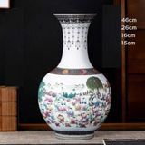  Bình gốm vẽ tay hoa mẫu đơn LHCECN-9173 