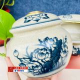  Bộ điếu bát Hoa Sen men rạn cổ cao cấp LHCEVN-1435 