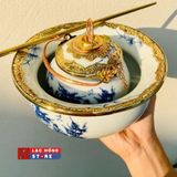  Bộ điếu bát Bát Tràng "Trúc Lâm Thất Hiền" LHCEVN-1437 