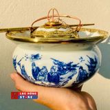  Bộ điếu bát Bát Tràng "Trúc Lâm Thất Hiền" LHCEVN-1437 