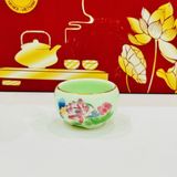  Bộ ấm chén chum ngọc hoa vàng kim LHCEVN-9042 