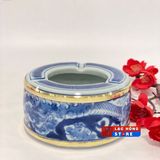  Gạt tàn gốm sứ Bát tràng bọc đồng vàng LHCEVN-9052 