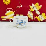  Bộ ấm chén dáng chóp lửa họa tiết Chim Đào LHCEVN-9054 