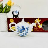  Bộ ấm chén dáng chóp lửa họa tiết Chim Đào LHCEVN-9054 