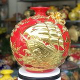  Bình hút lộc thuận buồm dát vàng LHCEVN-9093 