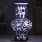  Bình hoa mẫu đơn trang trí LHCECN-9096 