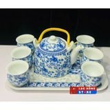  Bộ ấm chén vẽ men ngọc LHCECN-9103 