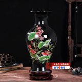  BÌNH GỐM ĐEN HOA SEN LHCEVN-9127 