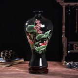  BÌNH GỐM ĐEN HOA SEN LHCEVN-9127 
