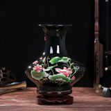  BÌNH GỐM ĐEN HOA SEN LHCEVN-9127 