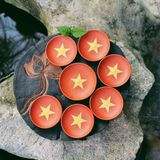  Bộ ấm chén đỏ in cờ Việt Nam LHCEVN-9131 