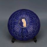  Đĩa sứ giả cổ khắc họa cảnh thủy mặc cổ điển LHCECN-9137 