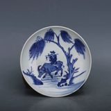  Đĩa gốm mục đồng cưỡi trâu LHCEVN-9138 