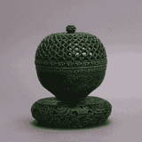  Lư hương xoay cổ đại men lục LHCECN-9145 