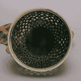  Lư hương xoay cổ đại men lục LHCECN-9145 