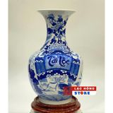  Bình gốm  tài lộc dáng tỏi vẽ tay LHCEVN-9165 
